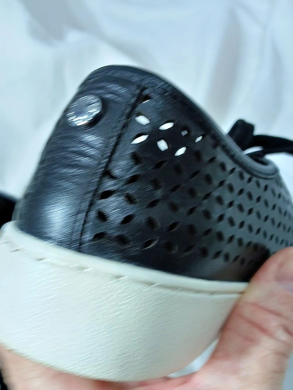 Michael Kors Perforated Leather Sneakers in Black - Picture 6 of 13